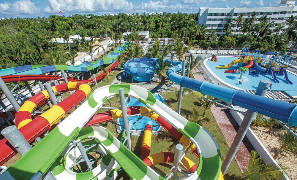 Vista del parque acuático en hotel Punta Cana para quinceañeras de Fifteens